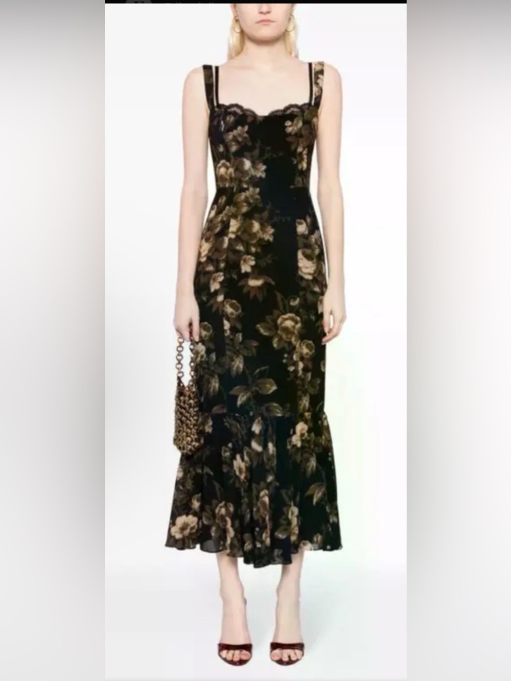 Floral Ruffle Hem Dress